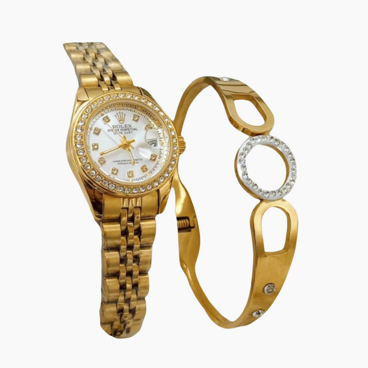 ELEGENT ROLEX DATEJUST LADIES WATCH WITH BRACELET