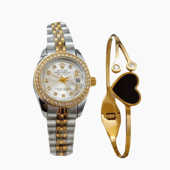 ELEGENT ROLEX DATEJUST LADIES WATCH WITH BRACELET