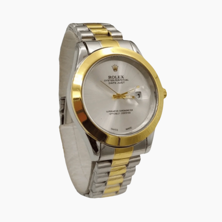 ROLEX - DATE STAINLESS STEEL WATCH - OORRAH